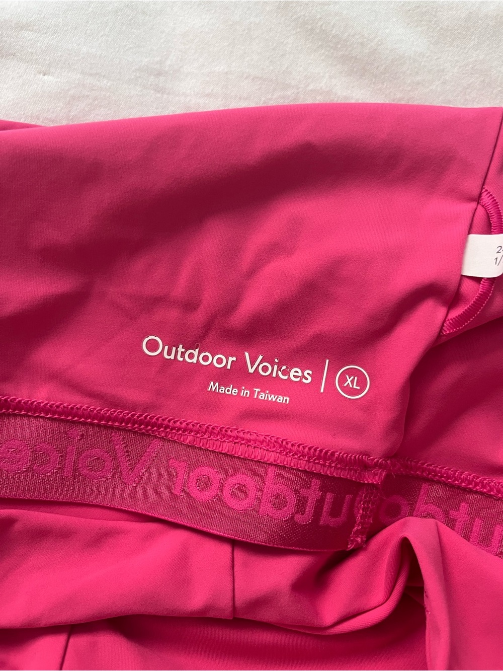 Outdoor Voices One Shoulder Dress Pink Colorblock Azalea Ruby Athleisure XL - Picture 5 of 9